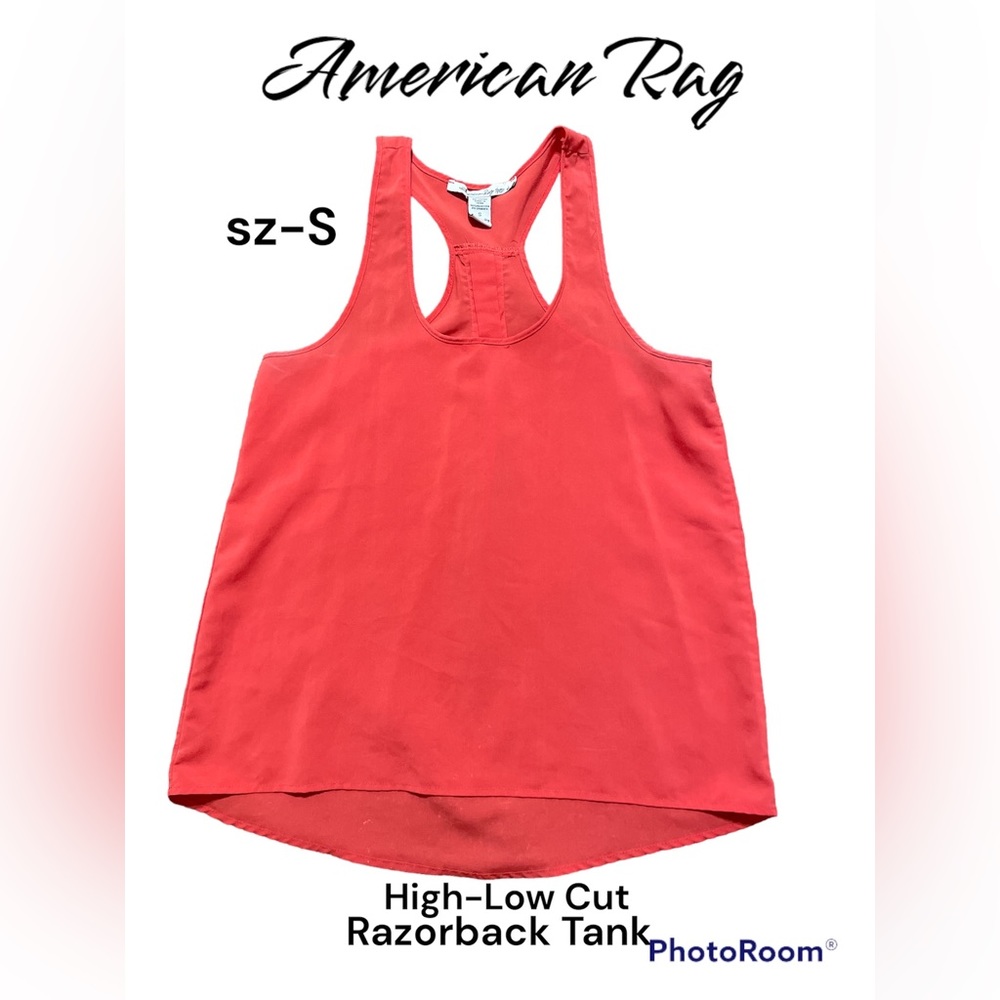 𝘈𝘔𝘌𝘙𝘐𝘊𝘈𝘕 𝘙𝘈𝘎 High/Low Razorback Tank Top